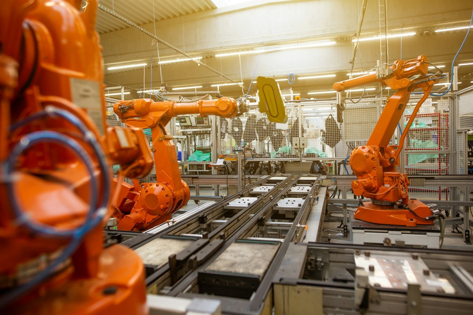 Manufacturing — robotic assembly line